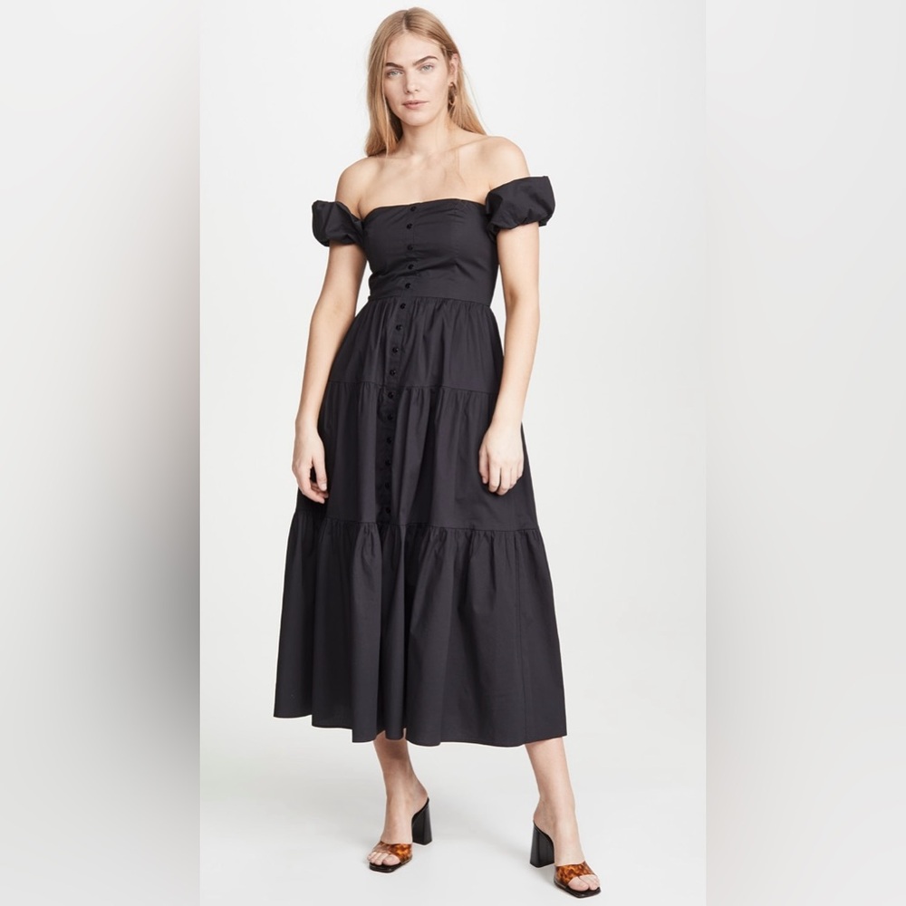 STAUD Elio Dress Black Size 8
